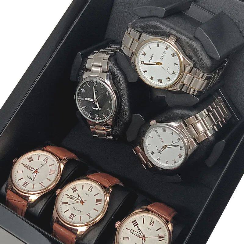 Покачивая таблицы automatic watch winder box led wooden electric watch box rot