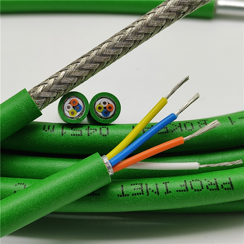 Towing cable profinet drag chain cable network route Industrial B Ethernet high flexible PN4 core shielded communication bus
