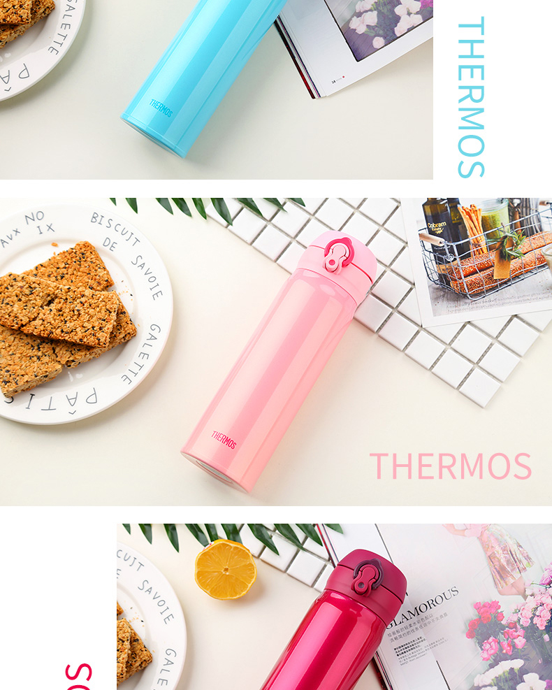 THERMOS Thermos Nhật Bản nhập khẩu thép không gỉ chân không flask JNL-502 500 ml nước thủy tinh