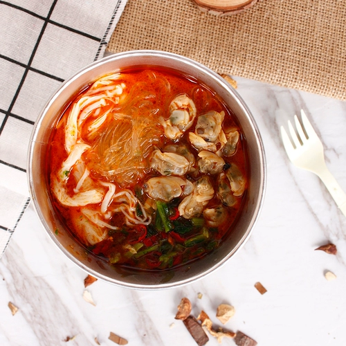 [Минимальная покупка 2 штуки] Shizuren Интернет-знаменитости фольга Huajia порошок вермишели быстрого приготовления лапша быстрого приготовления поздняя ночная закуска кисло-острый порошок 145 г