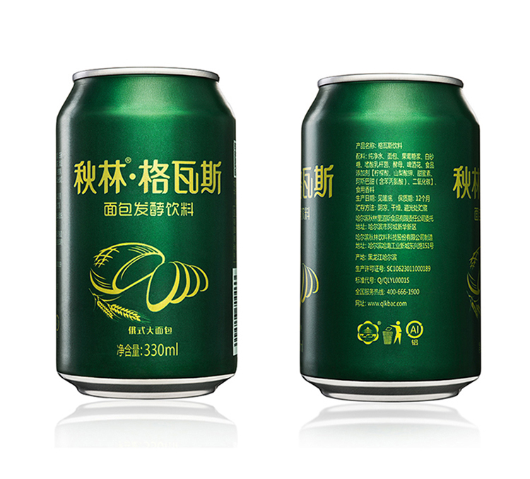 秋林格瓦斯饮料330ml*24罐