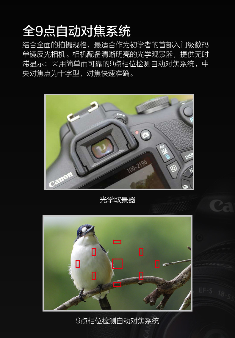 Самоупонененный Canon/ канон EOS2000D EF-S 18-55mmIS II цифровой зеркальные камера Набор   