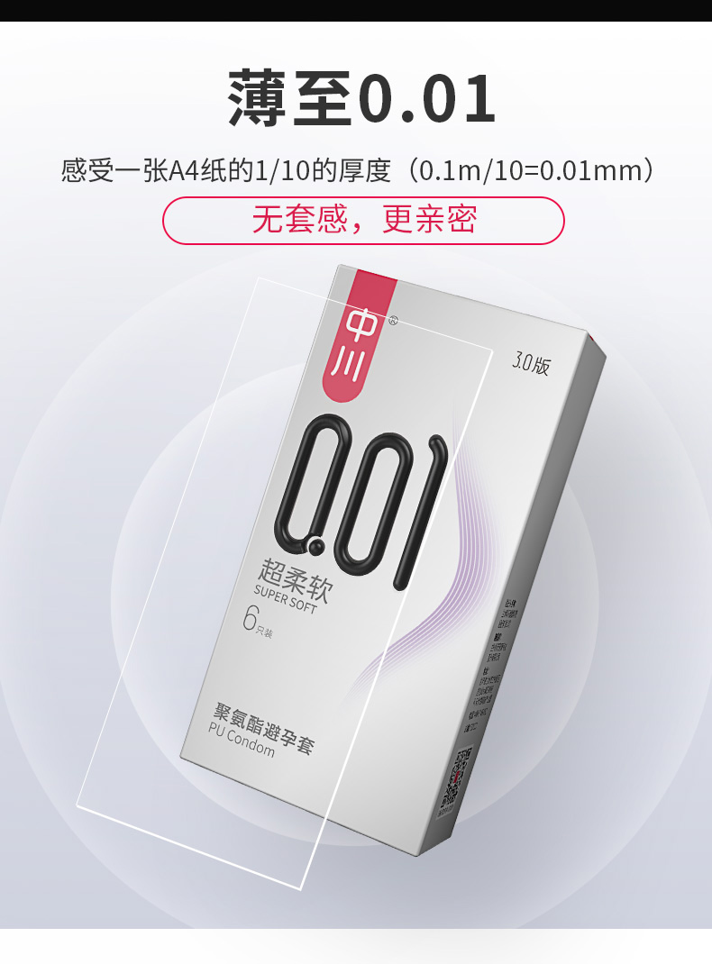 中川 001超柔软持久安全套 14只 图6