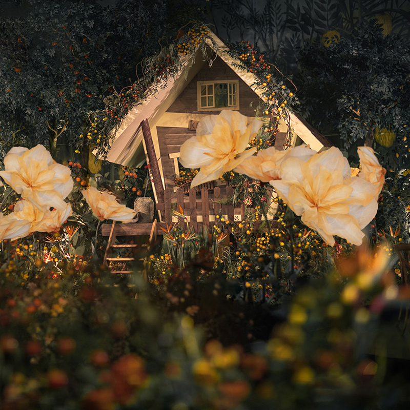 Simulation Decoration Flower Three-dimensional Wedding Celebration Road Leading Costume Wedding Props Creative Stage Arrangement Handmade Paper Art Flower Paper Flowers