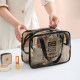 Internet celebrity cosmetic bag ins trend super popular travel portable large capacity storage bag waterproof transparent cosmetic toiletry bag