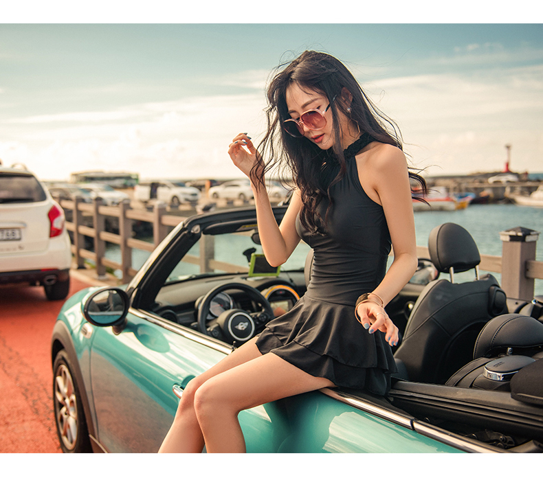 2019 áo tắm nữ mới che bụng là mỏng bảo thủ gợi cảm Hàn Quốc váy một mảnh ngực nhỏ tụ tập đầm xuân nóng bỏng - Bộ đồ bơi One Piece áo bơi liền thân
