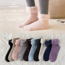 Winter velvet floor socks hairy socks women thick warm adult home indoor sleep socks inside wear outside socks