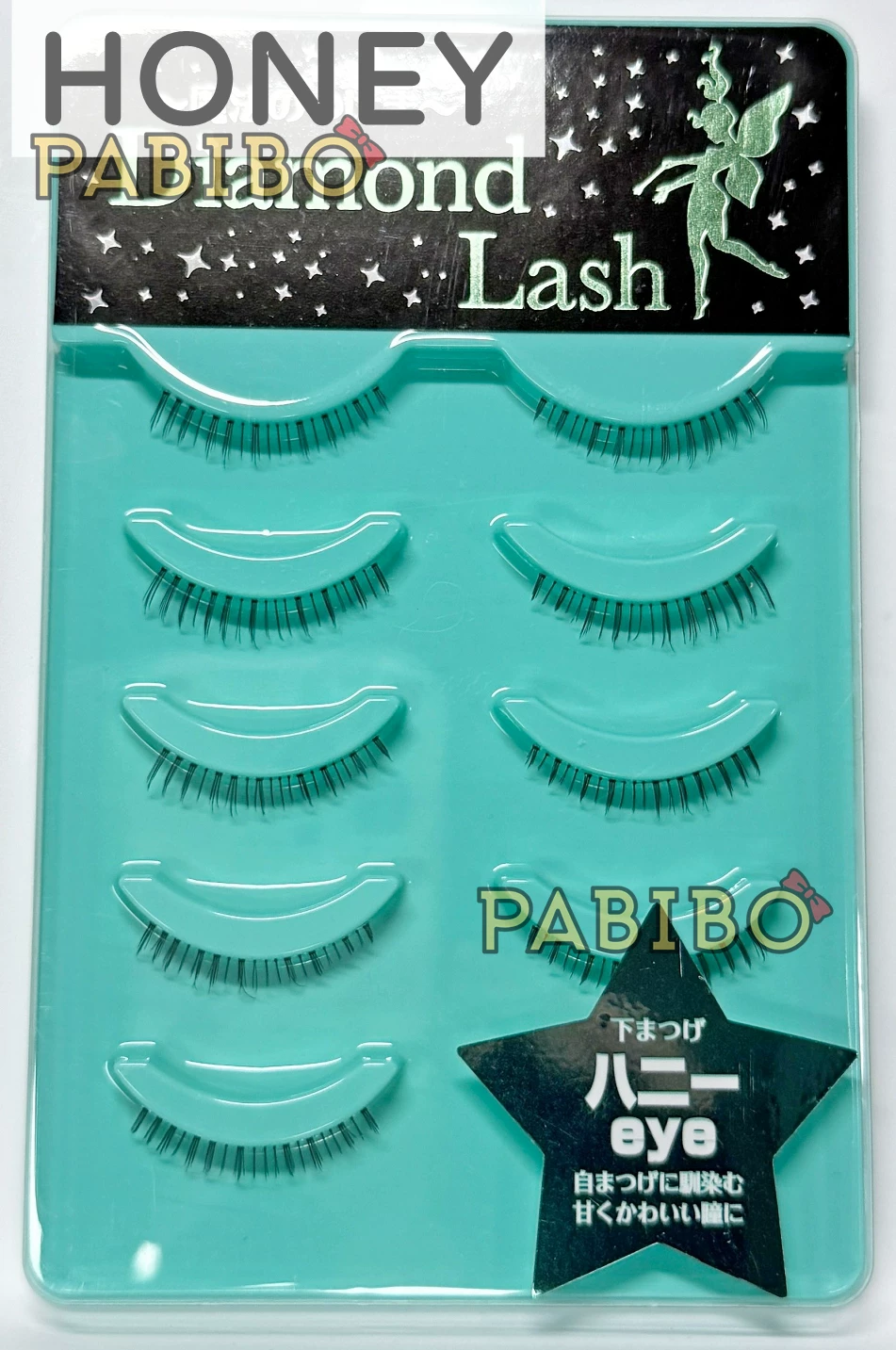 Накладные ресницы Diamond Lash PaBiBo 5 пар, японские повседневные, натуральные лёгкие