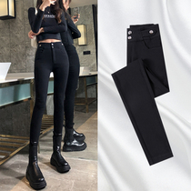 Black leggings women wear spring and autumn thin model 2021 New High waist elastic tight body magic pencil pants