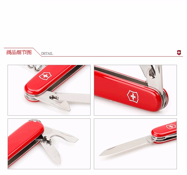 Bản gốc chính hãng Victorinox Swiss Army Knife 91MM Red Standard 1.3603+ Bộ quà tặng cắt móng tay dao xếp đa năng victorinox