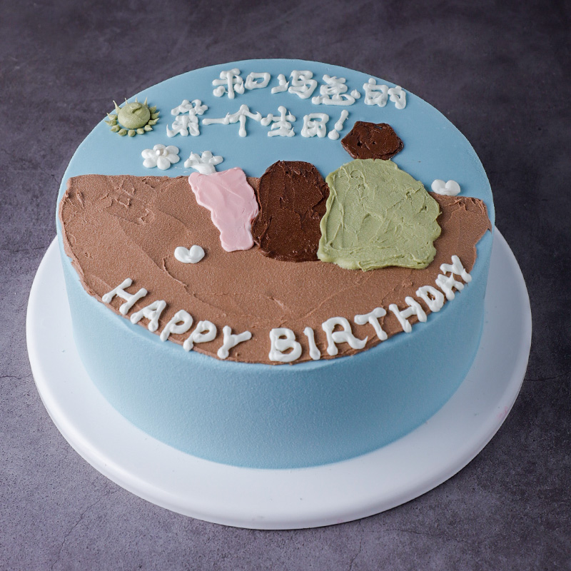 Hand-painted Improvised Pop Imitation Cream Cake Model Emulation 2022 New Web Red Plastic Fake Cake Sample