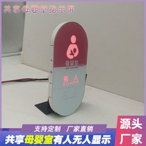 Nursing room use status display manned and unmanned signage intelligent guidance system shared mobile mother and baby room