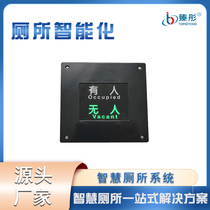 Smart toilet manned unmanned display embedded square bathroom indicator screen status induction house light