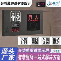 Smart toilet toilet entry timing toilet count overtime alarm public toilet toilet when someone is unmanned indicating display screen