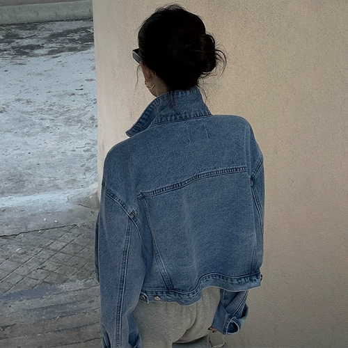 Весенняя короткая джинсовая демисезонная ретро куртка, подходит для подростков, 2025 года, в американском стиле