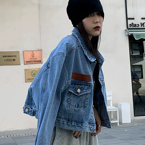 Весенняя короткая джинсовая демисезонная ретро куртка, подходит для подростков, 2025 года, в американском стиле