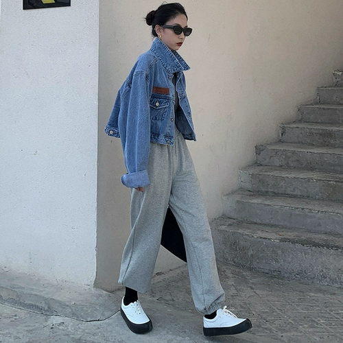 Весенняя короткая джинсовая демисезонная ретро куртка, подходит для подростков, 2025 года, в американском стиле