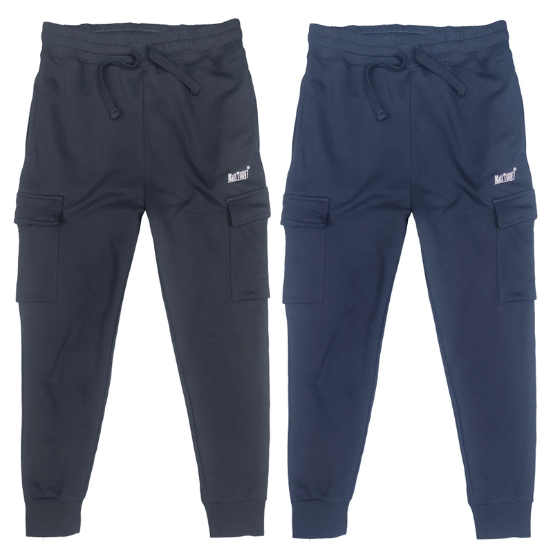 Men's Knitted Multi-Pocket 9-Point Casual Sweatpants, Cotton Workwear Style Tapered Smart Ankle-Length Cuffed Pants, Trendy Men's Knitted Multi-Pocket 9-Point Casual Sweatpants, Cotton Workwear Style Tapered Smart Ankle-Length Cuffed Pants, Trendy