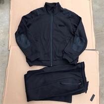 Diudu Junxu navy blue fleece winter fitness suit antistatic
