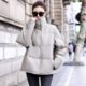 Genuine leather sheepskin goose down jacket loose leather jacket for women