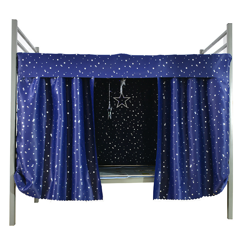 Bedroom thickened high blackout bed curtain Mosquito net Star cartoon college student dormitory bunk bed curtain curtain