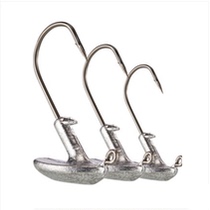Tumbler lead head hook Strengthening blood tank tumbler tumbler triple reinforcement of soft bait fish hook with barb Luya suit fishing gear