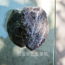 Glass door 15cm stone handle single hole pair solid wood door door handle stainless steel simple irregular customization