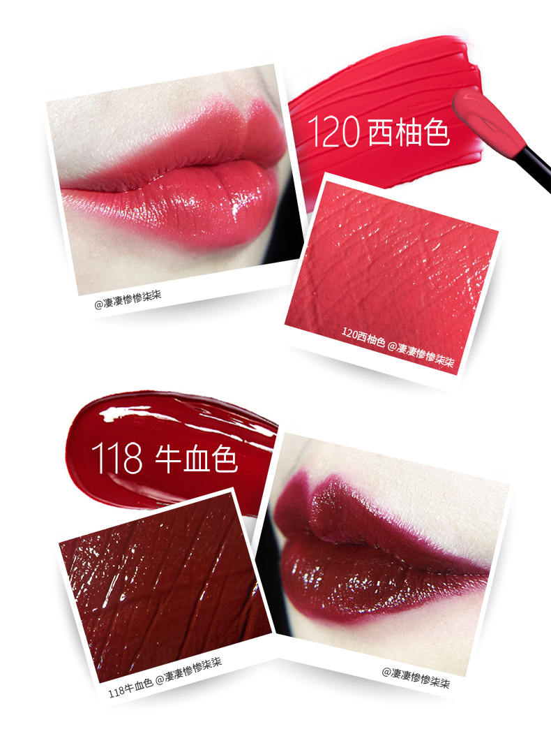 LOreal Mỹ phẩm dưỡng ẩm Extravagant Lip Gloss Lip Gloss Lasting Moisturising Rose Bean Paste Sữa Tea màu chính hãng - Son bóng / Liquid Rouge son bóng romand không màu	