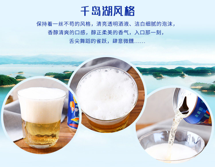千岛湖啤酒 8°P乐享时光 300ml*6罐*10件 图4