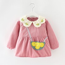 (New Products) Baby Eating Surrounding Hood Clothing Children Waterproof Anti-Dirty Anti-Wear Winter Girl Long Sleeve Princess Apron