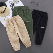 Boy Clothing Boy Spring Clothing 3 Casual Pants 2022 New Spring And Autumn Section 5 Year Old Children Work Fit Pants 7 Little Boys Long Pants