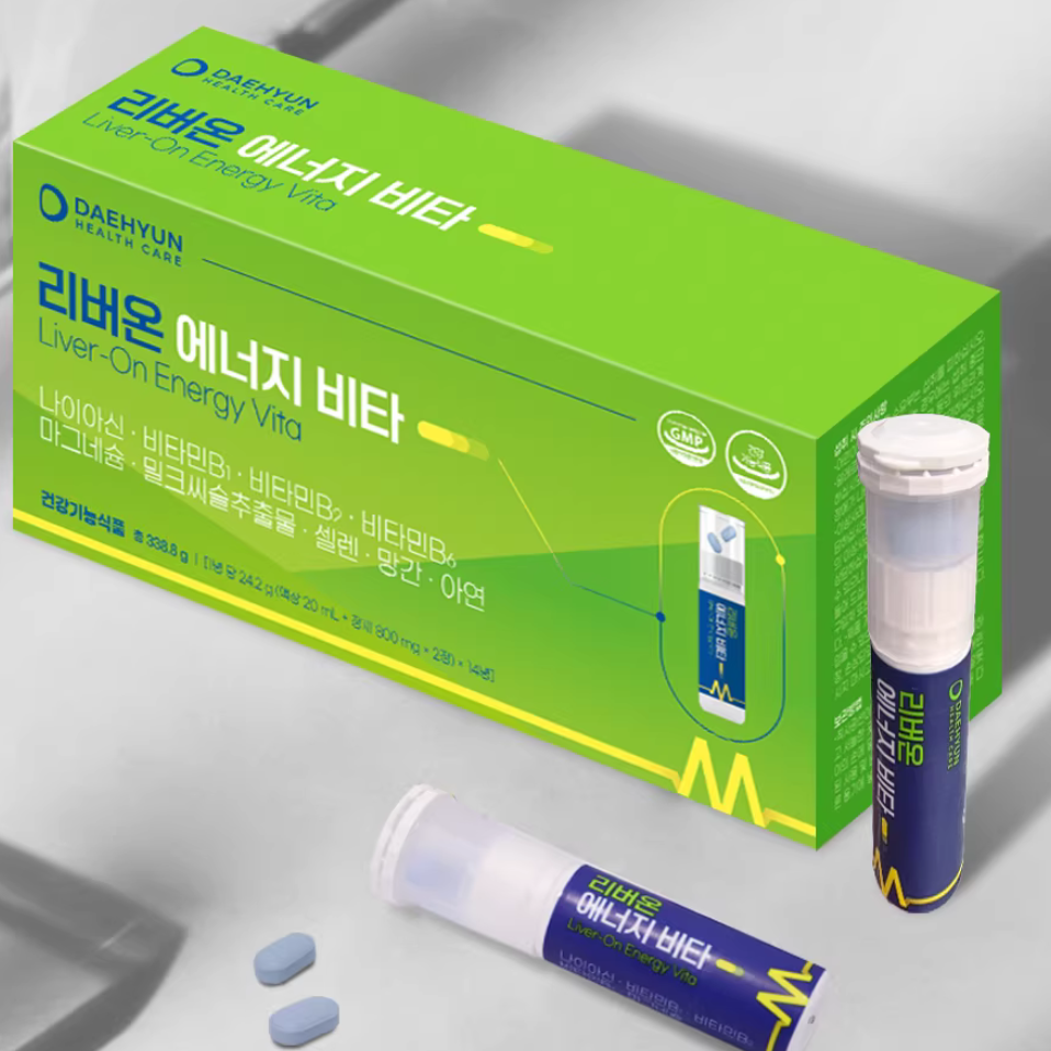 韩国活力能量维他水飞蓟素14支/盒