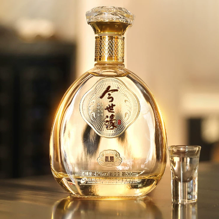 今世缘礼赞42度浓香型白酒500ml*1单瓶商务宴会送礼酒水纯粮酿造