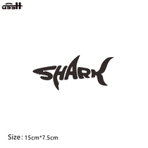 Creative scratch car sticker SHARK personality reflective waterproof sunscreen car sticker