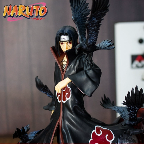 Naruto Hand Office Office Ninja xiao организация GK Uchiha Itachi Crow Model Model Play Hall Модель декоративная статуя ограниченная серия