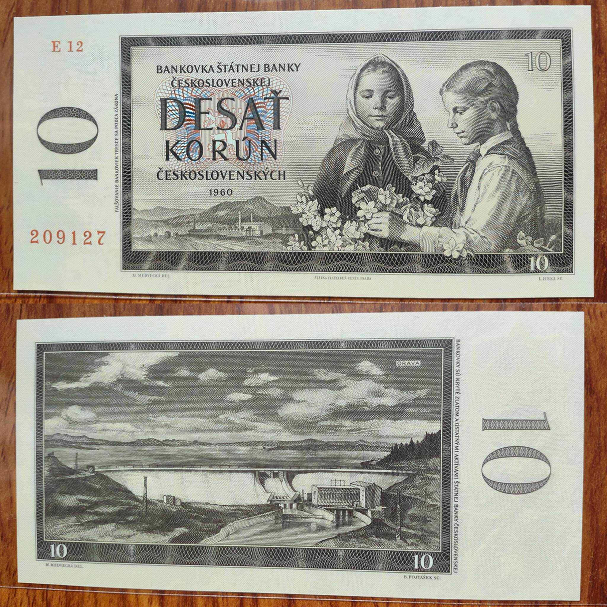全新UNC 捷克斯洛伐克10 克朗1960年版纸币-淘宝网
