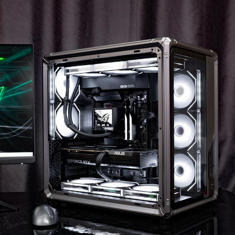 Qiaosibo X400 Ryzen R9 9800X3D Sea View Room Asus Full Set 5070Ti/5080 Computer Host