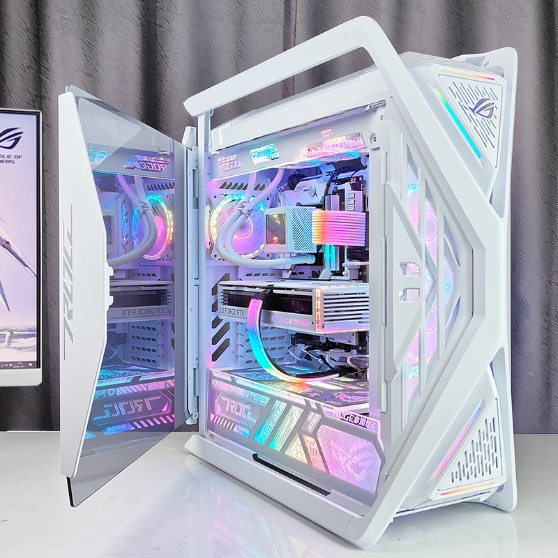 Asus White 9800X3D/9950X3D Rog Creation God Host Computer 5080 White Night God/5090D Graphics Card Computer