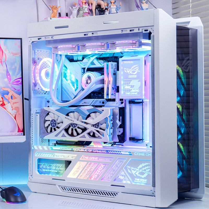 Asus Rog Sun God Family Pack White Graphics Card 5080 Water-Cooled Anime Two-Dimensional Theme Gaming Console