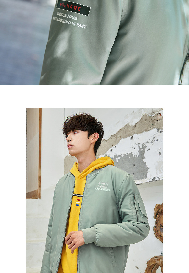 Sản phẩm quần áo Tiancheng 2018 mùa đông mới cotton cổ áo bóng chày nam ngắn đoạn đẹp trai Hàn Quốc của xu hướng mặc áo khoác cotton áo khoác bomber
