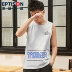Sản phẩm quần áo Tiancheng 2019 hè mới không tay vest nam hip hop Phiên bản Hàn Quốc in cotton thấm mồ hôi áo trẻ trung - Áo vest cotton áo khoác mùa hè nam Áo vest cotton