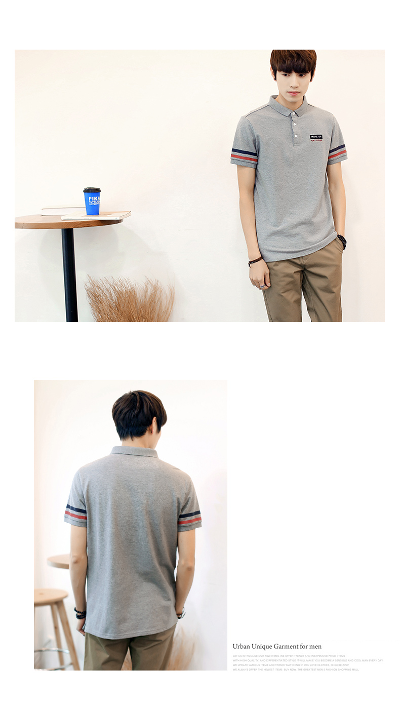 Sản phẩm quần áo Tiancheng nam t-shirt ngắn tay áo polo mới mùa hè ăn mặc Hàn Quốc triều kích thước lớn ve áo ngắn tay T-Shirt nam aso polo