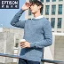 Quần áo Tiancheng xuân mới áo len phiên bản Hàn Quốc của vòng cổ jacquard áo khoác đầu thủy triều áo len nam Cardigan