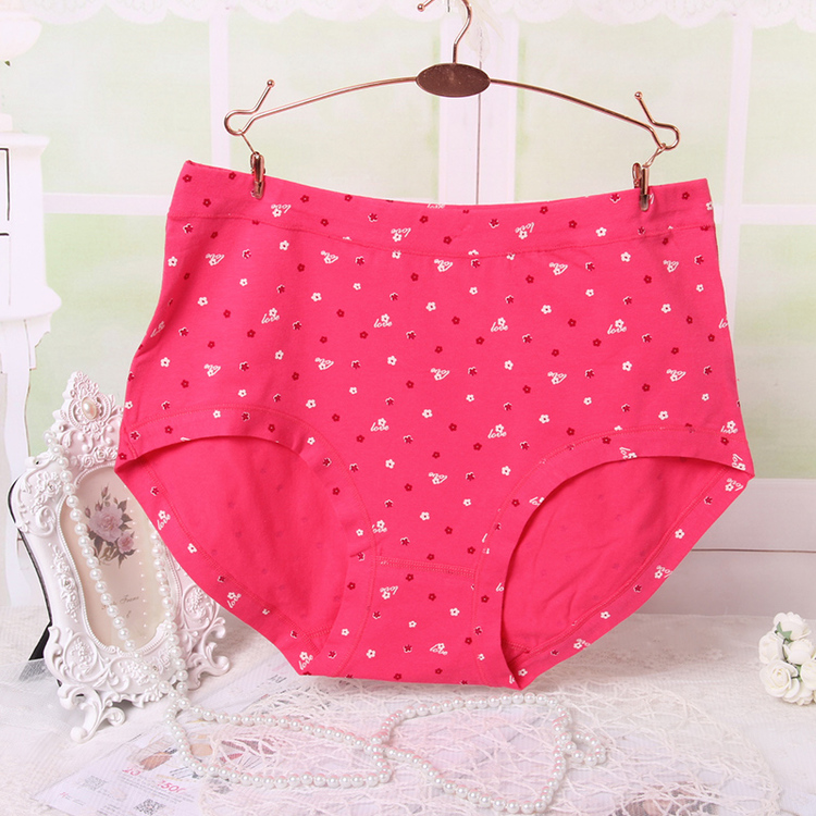 200 kg đồ lót nữ chất béo cotton MM XL eo cao trung niên mẹ đồ lót tóm tắt vải cotton quần lót phụ nữ