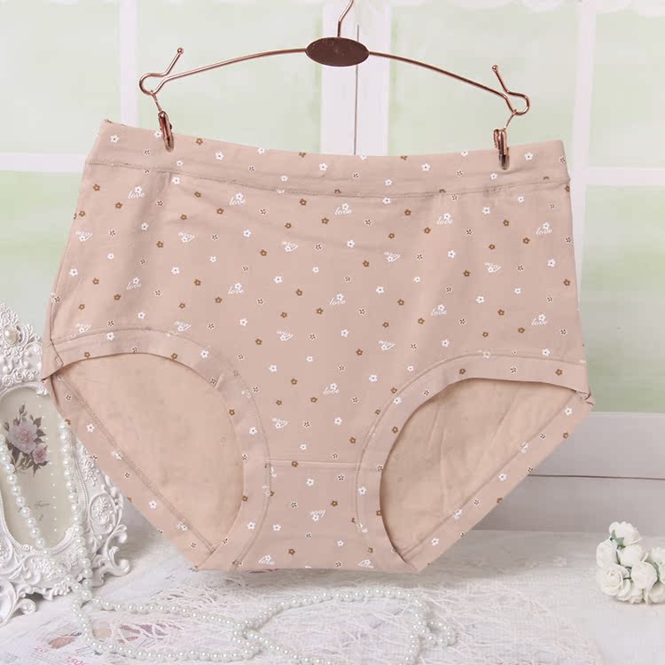 200 kg đồ lót nữ chất béo cotton MM XL eo cao trung niên mẹ đồ lót tóm tắt vải cotton quần lót phụ nữ