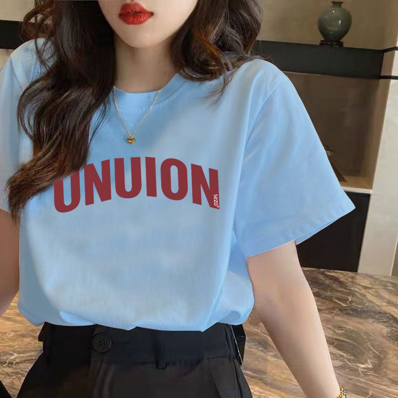 Design-Focused, Niche Light Blue Short-Sleeved T-Shirt for Women, 2024 New Spring/Summer Loose Top ins Spring Design-Focused, Niche Light Blue Short-Sleeved T-Shirt for Women, 2024 New Spring/Summer Loose Top ins Spring
