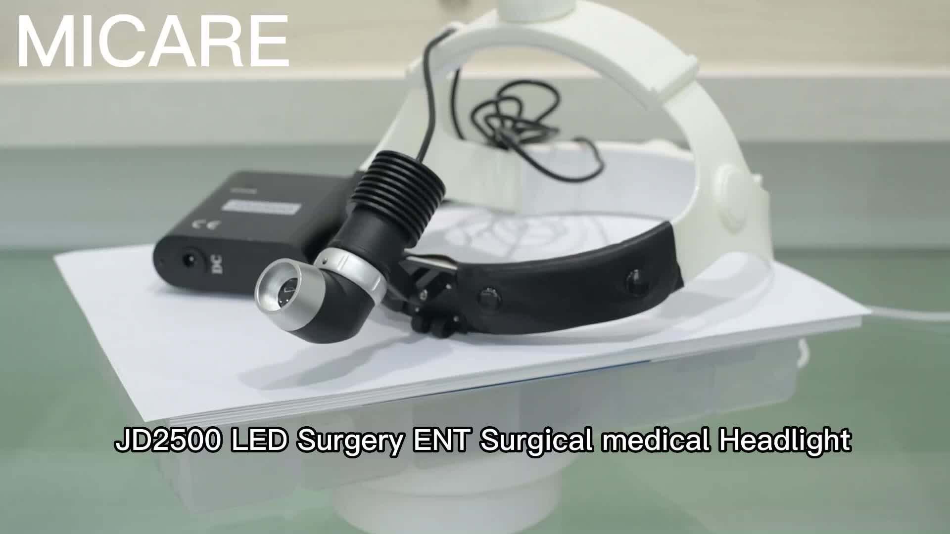 Lampe Frontale LED Médicale 10W JD2500 - Pour Dentiste, ORL, Chirurgie - Neuf