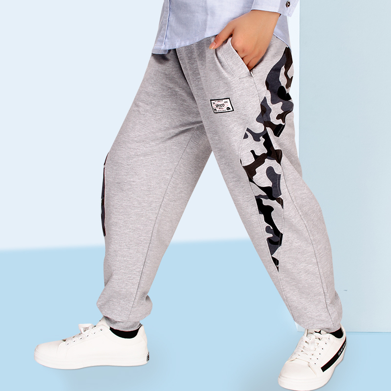 đậu lớn quần cậu bé nhỏ mất trẻ em béo sweatpants mùa xuân và mùa thu mặc trẻ em lớn tăng chất béo quần âu quần.