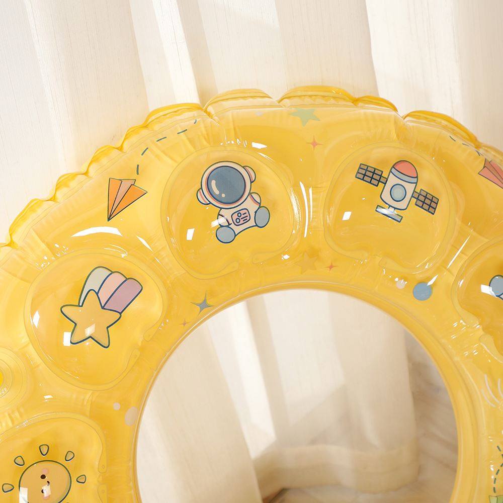 Children's Swimming Ring for Boys and Girls over 3 Years Old, Crystal Armpit Ring, Baby Double-Layer Thickened Inflatable Lifebuoy for Adults