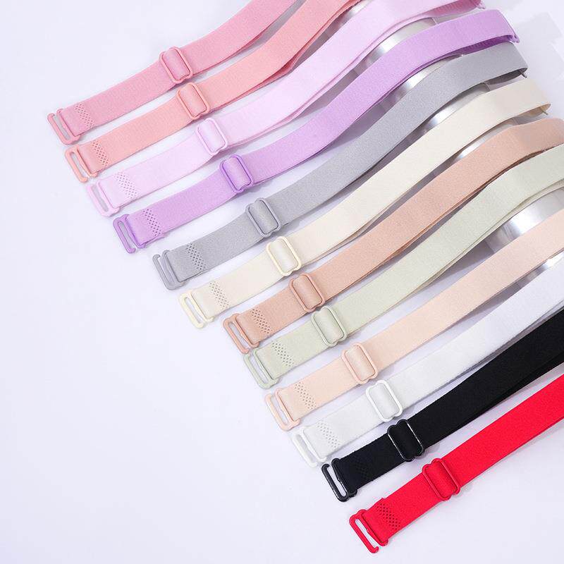 Non-Slip Detachable Bra Straps, Exposed Bra Straps, Bra Accessories, Replacement Wide Elastic Shoulder Straps for Off-The-Shoulder Necklines
